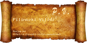 Pilinszki Villő névjegykártya